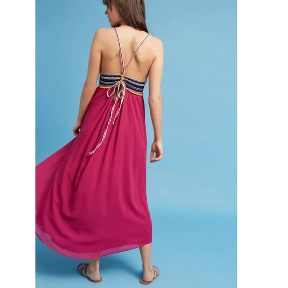 Violet Sunset Crocheted Dress by Maeve - Picture 2 of 6